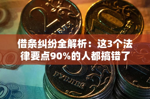北京借条纠纷全解析：这3个法律要点90%的人都搞错了