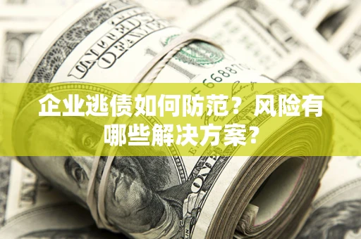 北京企业逃债如何防范？风险有哪些解决方案？