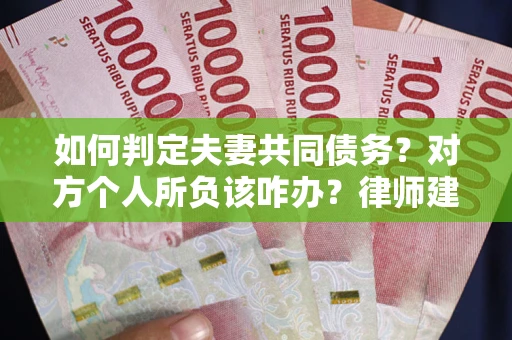 北京如何判定夫妻共同债务？对方个人所负该咋办？律师建议