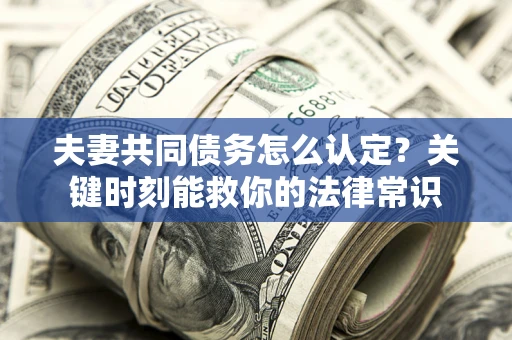 北京夫妻共同债务怎么认定？关键时刻能救你的法律常识