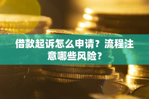 北京借款起诉怎么申请？流程注意哪些风险？