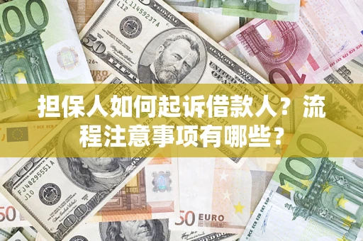 北京担保人如何起诉借款人？流程注意事项有哪些？
